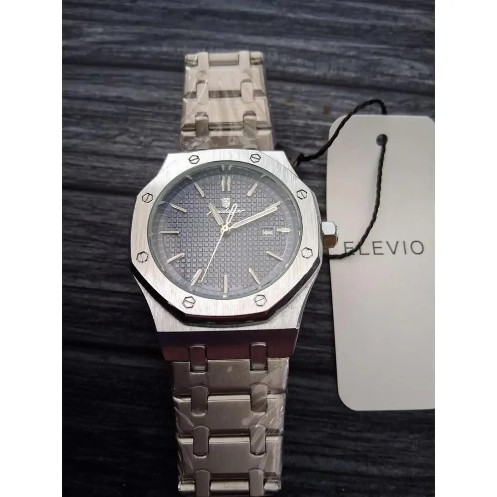 Mens Poedagar Off Shore Blue‎ Guilloché Dial Mens Dress Watch